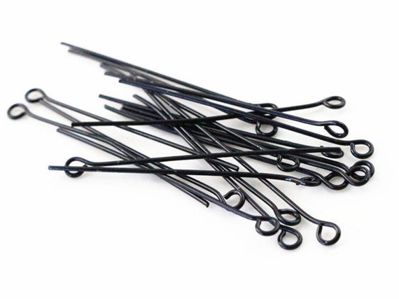 200pcs/lot Head Eye Pins 16 20 25 30 35 40 45 50 mm Eye Pins