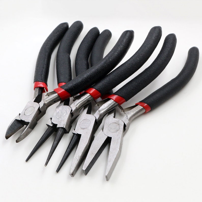 1 Piece Stainless Steel Needle Nose Pliers Jewelry Making Hand Tool Black image 8