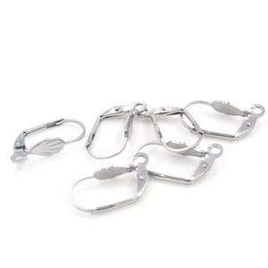 Never Fade 20x10mm 20pcs/Lot 316L Stainless Steel High Quality Earring Hooks Wire Settings Base Settings Whole Sale