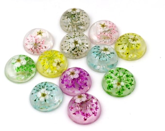 10pcs 20mm Resin Cabochon Cameo Cover