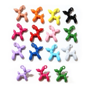 10pcs 19x14mm 3D Globo Perro Metal Charms Colgante Multicolores Mixto DIY Joyería Haciendo Hallazgos Accesorios Collar Pendiente imagen 1