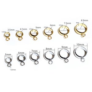 20 Stück Edelstahl Gold Farbe Loop Creolen Ringe Circle Connector Diy Schmuckzubehör Zubehör für Armband Neckalce Bild 3