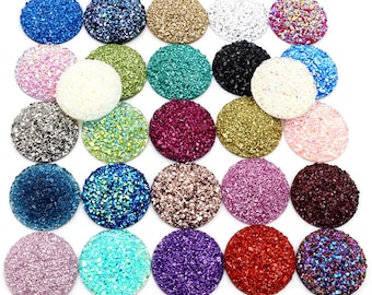 New Fashion 10pcs/lot  20mm 25mm Mix Colors Natural ore Style Flat back Resin Cabochons For Bracelet Earrings accessories