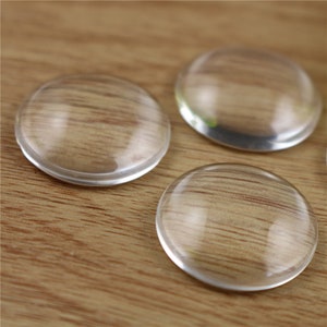 6mm 8mm 10mm 12mm 14mm 16mm 18mm 20mm 25mm 30mm 35mm 40mm redondo Flat Back Clear Glass Cabochon, alta calidad, promoción al por mayor imagen 4