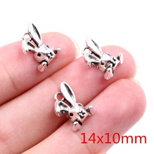 30/15/20/10pcs Bronze Snail/Owl/Rabbit/Crab Cute Small Charms Pendant for DIY Jewelry Making image 6