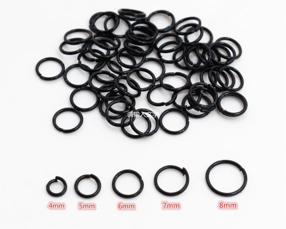 200pcs Stainless Steel Open Jump Rings 4mm 5mm 6mm Split Rings Connectors  for Jewelry Making DIY