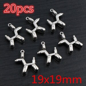 Nuevo Fashipn Antiguo Plateado Pájaro Luna Corazón de Venado Chrams Colgante de aleación de metal DIY Charms DIY Jewelry Making Findings 19x19mm 20pcs