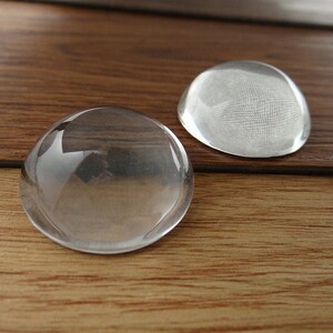 6mm 8mm 10mm 12mm 14mm 16mm 18mm 20mm 25mm 30mm 35mm 40mm Round Flat Back Clear Glass Cabochon, High Quality,Wholesale Promotion image 6