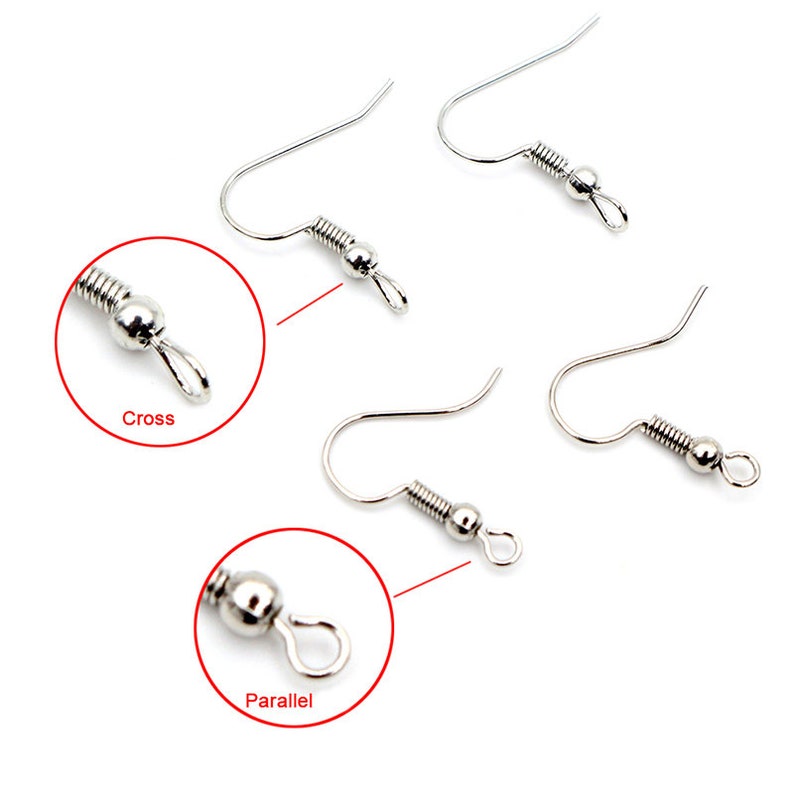 100pcs/lot 20x17mm DIY Earring Findings Earrings Clasps Hooks Fittings DIY Jewelry Making Accessories Iron Hook Earwire Jewelry image 2