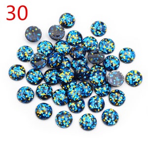 40 Stück 8mm 10mm 12mm Harz Cabochon Cameo Abdeckung für DIY handgemachte Schmuckherstellung Lieferungen Bild 7