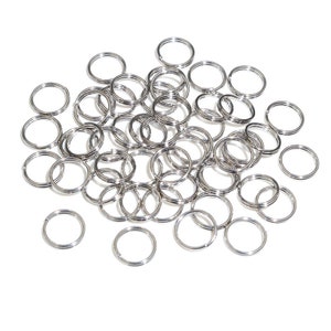 50/100pcs 4-12mm roestvrij staal open dubbele jump ringen voor sleutel dubbele split ringen connectoren DIY craft sieraden maken afbeelding 6
