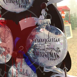 Personalized - The Real Angel On Our Christmas Tree - 4 inch Floating Ornament
