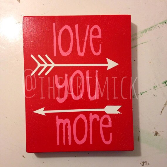 Valentines day wood signs