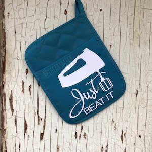 Just Beat It - Presina/guanto da forno - Disponibile in nero, verde, rosso, turchese e grigio.