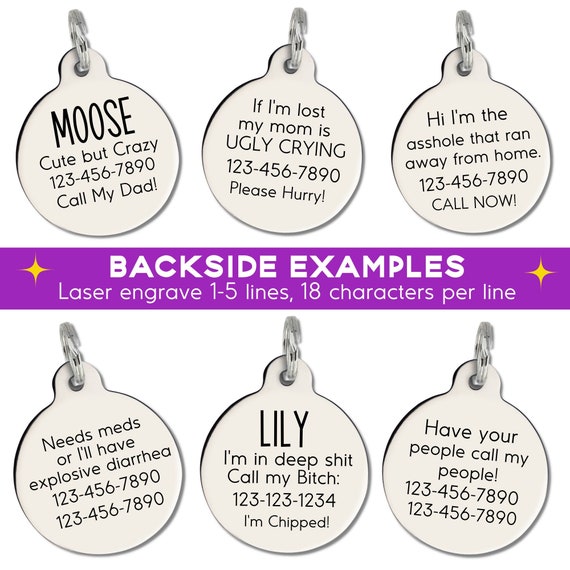 My Dad Pet Charm Engrave Single Dog Tag Enamel Animal Collar ID Cat Pendant Gift My Dad Pet Charm Engrave Single Dog Tag Enamel Animal Collar ID Cat Pendant Gift