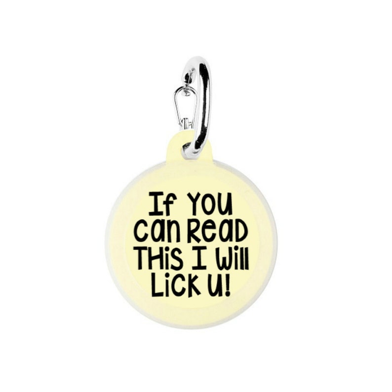 funny dog tags etsy
