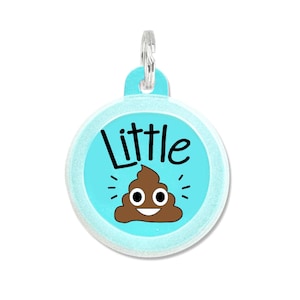 Funny Dog Tag Personalized - "Little Sh*t" - Silent, Custom Pet Charm