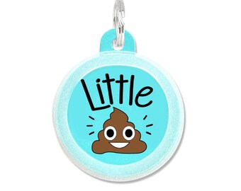 Funny Dog Tag Personalized - "Little Sh*t" - Silent, Custom Pet Charm