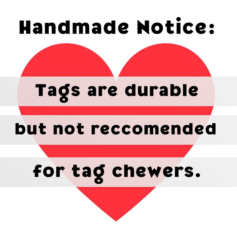 Customizable Dog ID Tag, Double Sided Silent Dog Tag, Personalized Pet