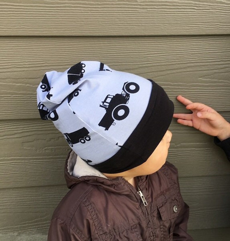 Toddler Adult Machines Reversible slouchy beanie Newborn Child Parent and me Baby
