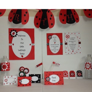 Ladybug Party Digital Printables - Instant Download - Etsy