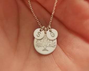 Tree Of Life Necklace, Personalised Necklace, Initial Charm, New Parent gift, girlfriend gift