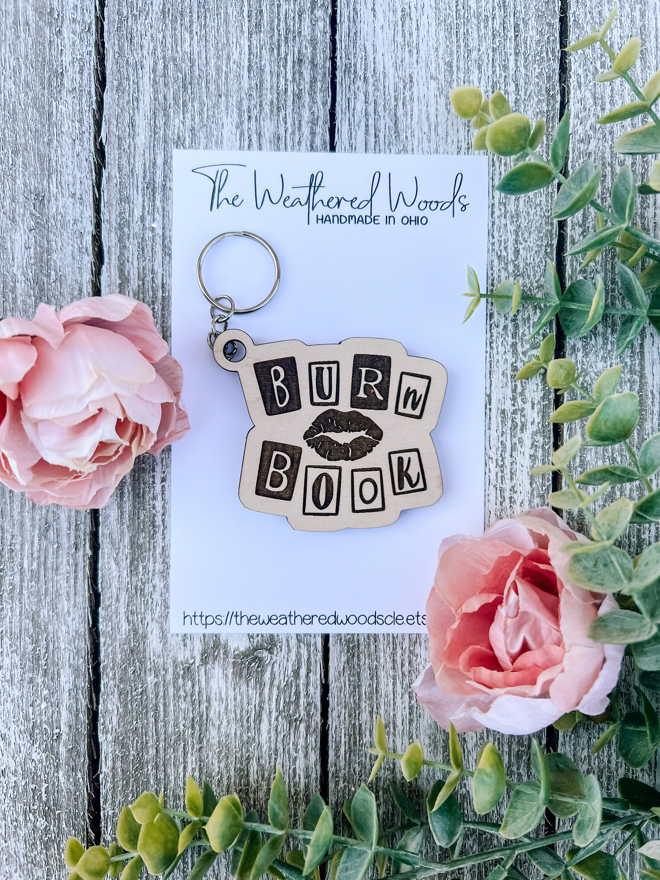 Mean Girls Keychain, Mean Girls Gift, Burn Book Keychain, so Fetch 