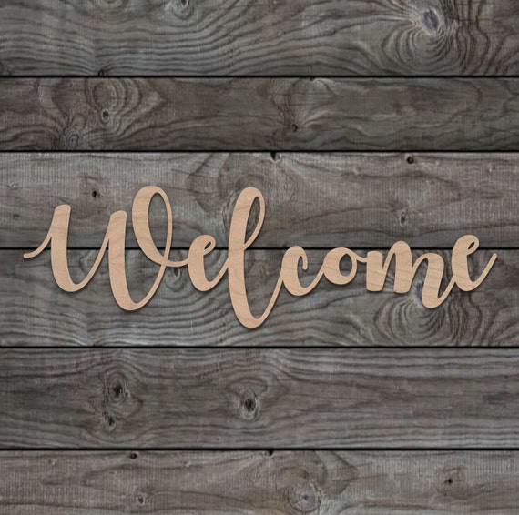 Unfinished Wood Word Cutout Sign Etsy