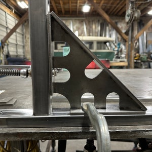 Escuadra de soldadura cortada con láser de 8.5" - empaquetada plana, ¡envío GRATIS a EE. UU.! ¡Hecho en EE. UU.! imagen 3