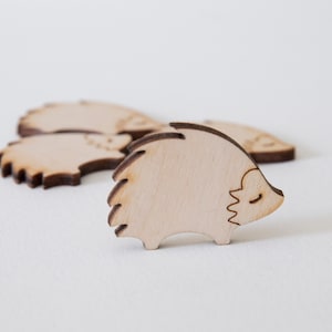 Houten egel, lasergesneden knutselspullen en beestjes, onafgewerkte berken - GRATIS verzending!