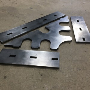 Escuadra de soldadura cortada con láser de 8.5" - empaquetada plana, ¡envío GRATIS a EE. UU.! ¡Hecho en EE. UU.! imagen 4