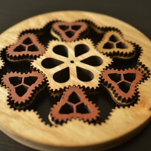 Functional wooden planetary gear, steampunk style - Full Plans - drastically reduced price!