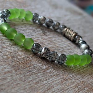 Handmade Overwatch Inspired Genji Stretchy Bead Bracelet Size: 6in.