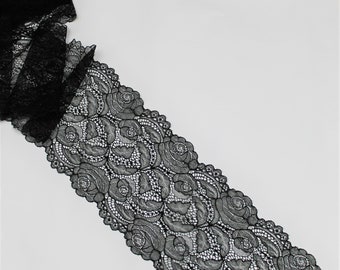 Lace, wide lace, elastic lace, French lace from Calais