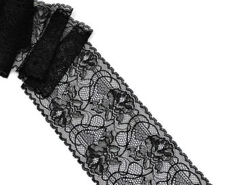 Lace, wide lace, elastic lace, French lace from Calais