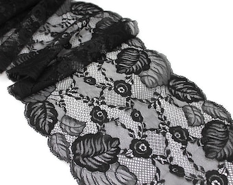 Lace, french lace, lace ribbon, black lace