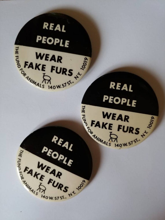 Vintage Animal Rights Buttons Fake Fur 1970s You Choose - Etsy Vintage Animal Rights Buttons Fake Fur 1970s You Choose - Etsy