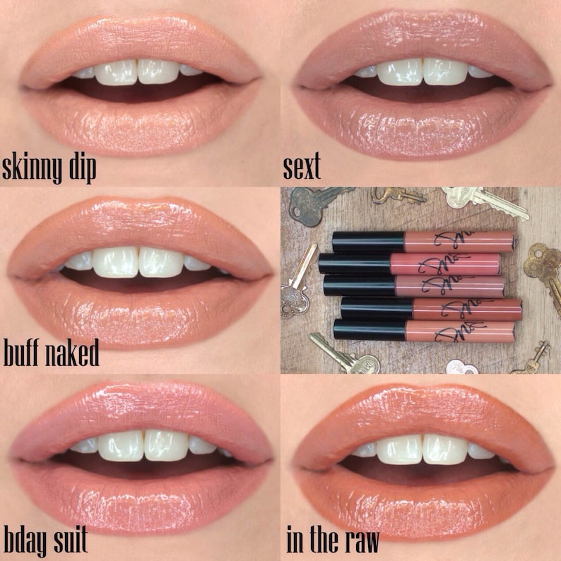 DNA Nude Collection Lip Gloss All 5 Pieces Bday Suit In