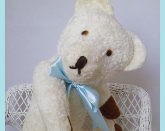Lovely vintage White teddy bear 50cm - 19.7"