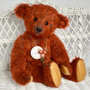 Brownie, antique style handmade artist teddy bear by Teddy treasures