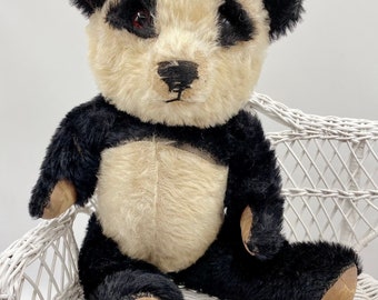 Bellissimo orsetto panda britannico antico - anni '40