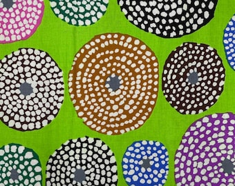 Kaffe Fassett Collective, Disks Lime, Pattern PWGP193 1/2-yard lengths.