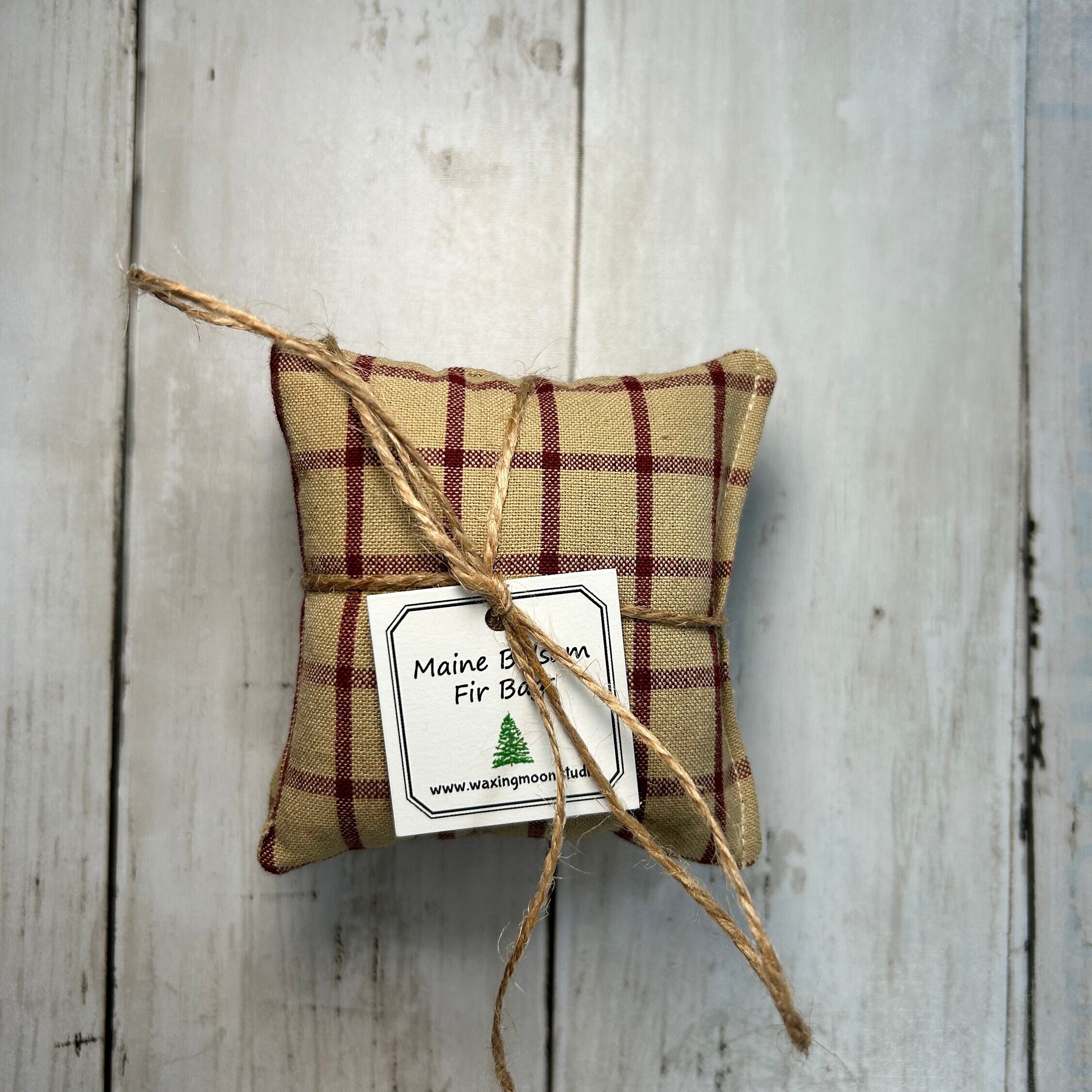 Maine Balsam Fir Sachet, Set of 2, Made in Maine, Scented Sachet Bag