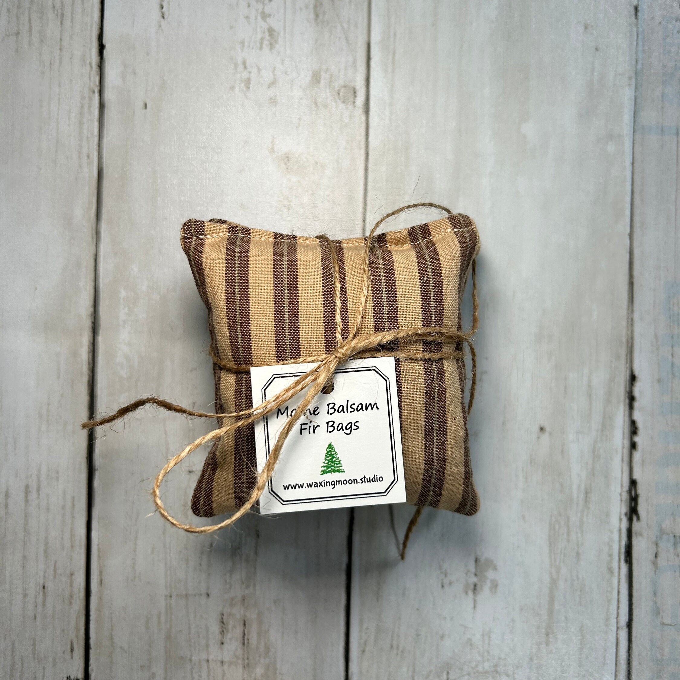 Maine Balsam Fir Sachet, Set of 2, Made in Maine, Scented Sachet Bag