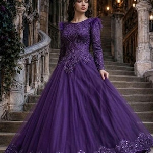 purple accent wedding dress Purple Wedding Dress and Formal Dresses