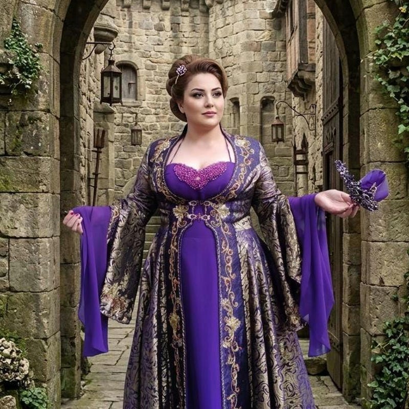Purple Engagement Gown - Etsy UK