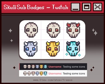 Skull Sub Badges   - [Twitch]