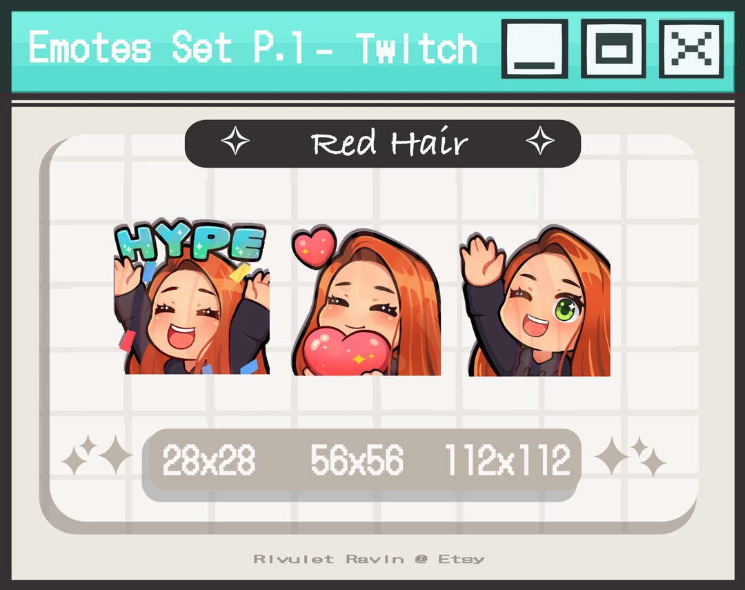 Red Hair Emotes Set P.1 - [ Female ] - Etsy UK