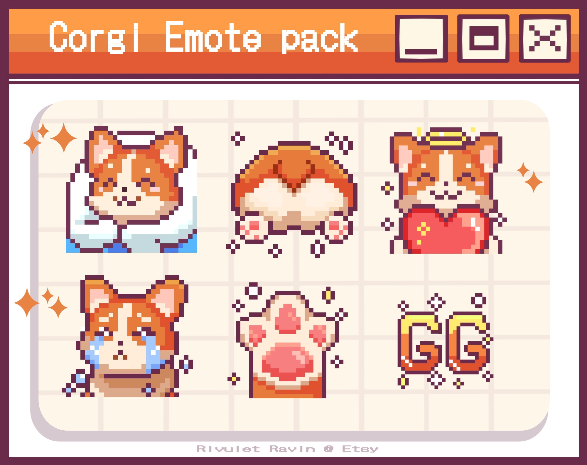 Cute Pixelated Corgi #7 - PIXELATED CORGIS