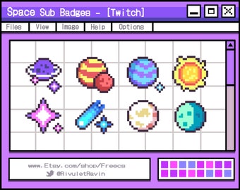 Space Sub Badges - [Twitch]